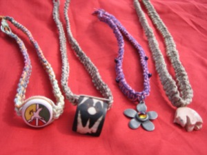 Trinket necklaces. I have lots of other necklaces with trinkets, and I have a lot more trinket pendants and beads I could use for custom pieces.