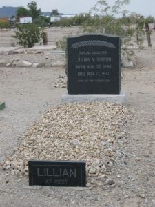 I'd never seen a grave with a head stone and a foot stone. 