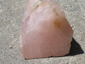 I took this photo of the piece of rose quartz I gave away.