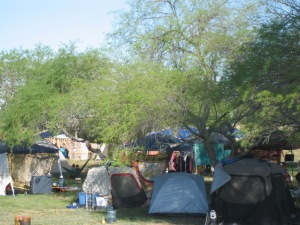 More tents in the Healing Garden. Another photo by me.