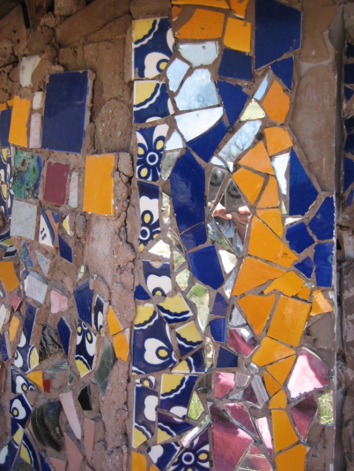 This is one part of the mosaic that covers one wall of the Hippadome. I took this photo. 